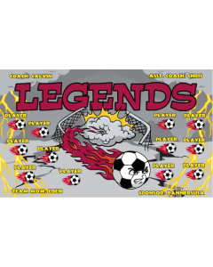 Legends Soccer 13oz Vinyl Team Banner E-Z Order