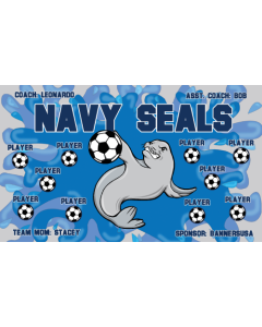 Navy Seals Soccer 13oz Vinyl Team Banner E-Z Order