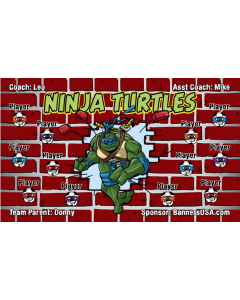 Ninja Turtles Soccer 13oz Vinyl Team Banner E-Z Order
