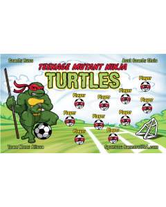 Teenage Mutant Ninja Turtles Soccer 13oz Vinyl Team Banner E-Z Order
