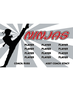 Ninjas Soccer 13oz Vinyl Team Banner E-Z Order