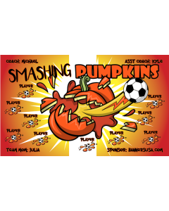 Smashing Pumpkins Soccer 13oz Vinyl Team Banner E-Z Order