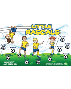 Little Rascals Soccer 13oz Vinyl Team Banner E-Z Order