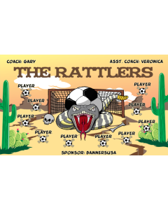 Rattlers Soccer 13oz Vinyl Team Banner E-Z Order