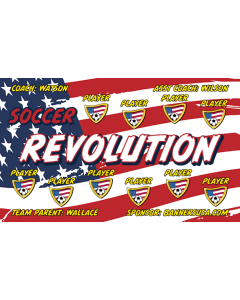 Soccer Revolution Soccer 13oz Vinyl Team Banner E-Z Order