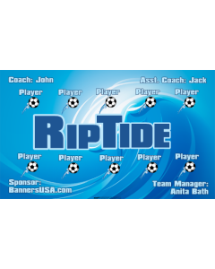 RipTides Soccer 13oz Vinyl Team Banner E-Z Order