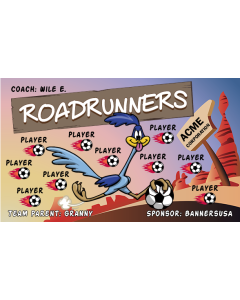 Roadrunners Soccer 13oz Vinyl Team Banner E-Z Order