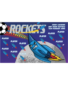 Rockets Soccer 13oz Vinyl Team Banner E-Z Order