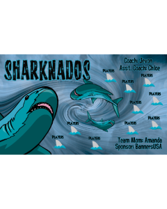 Sharknados Soccer 13oz Vinyl Team Banner E-Z Order