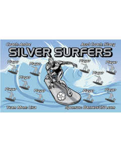 Silver Surfers Soccer 13oz Vinyl Team Banner E-Z Order