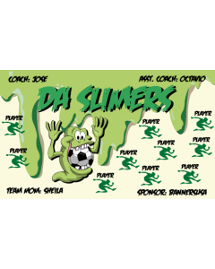 Da Slimers Soccer 13oz Vinyl Team Banner E-Z Order