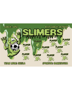 Slimers Soccer 13oz Vinyl Team Banner E-Z Order