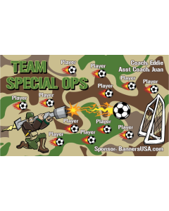 Team Special Ops Soccer 13oz Vinyl Team Banner E-Z Order