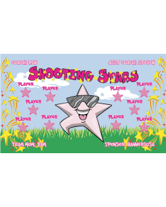 Shooting Stars Soccer 13oz Vinyl Team Banner E-Z Order
