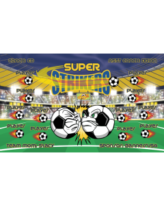 Super Strikers Soccer 13oz Vinyl Team Banner E-Z Order