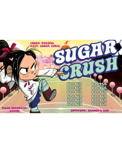 Sugar Crush Soccer 13oz Vinyl Team Banner E-Z Order