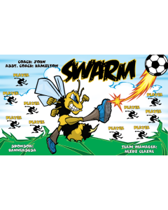 Swarm Soccer 13oz Vinyl Team Banner E-Z Order