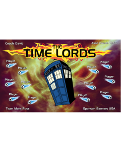 Time Lords Soccer 13oz Vinyl Team Banner E-Z Order