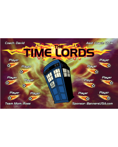 Time Lords Soccer 13oz Vinyl Team Banner E-Z Order