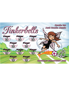Tinkerbells Soccer 13oz Vinyl Team Banner E-Z Order