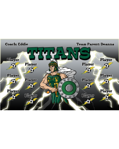 Titans Soccer 13oz Vinyl Team Banner E-Z Order