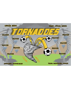 Tornadoes Soccer 13oz Vinyl Team Banner E-Z Order