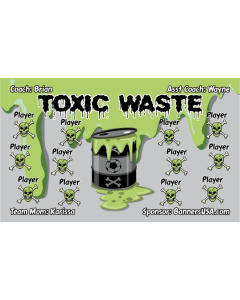 Toxic Waste Soccer 13oz Vinyl Team Banner E-Z Order