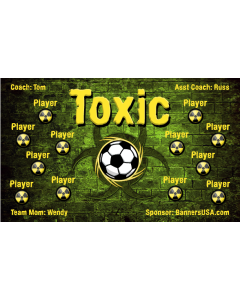 Toxic Soccer 13oz Vinyl Team Banner E-Z Order
