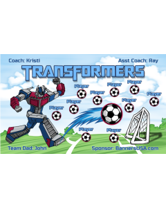 Transformers Soccer 13oz Vinyl Team Banner E-Z Order