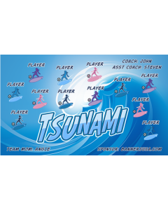 Tsunami Soccer 13oz Vinyl Team Banner E-Z Order