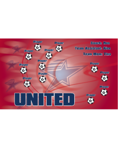 United Soccer 13oz Vinyl Team Banner E-Z Order