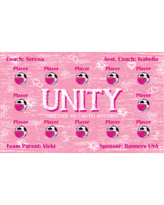 Unity Soccer 13oz Vinyl Team Banner E-Z Order