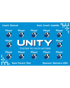 Unity Soccer 13oz Vinyl Team Banner E-Z Order