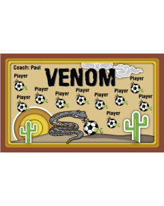 Venom Soccer 13oz Vinyl Team Banner E-Z Order