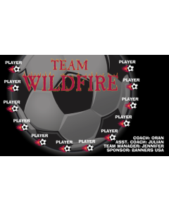 Team Wildfire Soccer 13oz Vinyl Team Banner E-Z Order