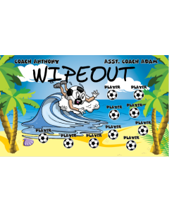 Wipeout Soccer 13oz Vinyl Team Banner E-Z Order