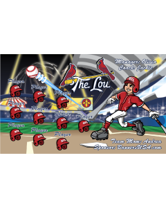 Cardinals City Connect Baseball 13oz Vinyl Team Banner E-Z Order