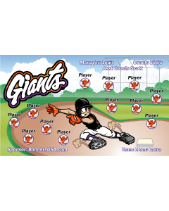 Giants City Connect Baseball 13oz Vinyl Team Banner E-Z Order