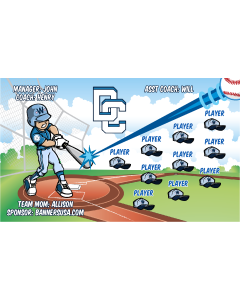 Nationals City Connect Baseball 13oz Vinyl Team Banner E-Z Order