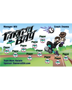 Rays City Connect Baseball 13oz Vinyl Team Banner E-Z Order