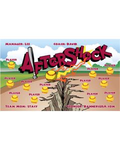 Aftershock Softball Vinyl Team Banner E-Z Order