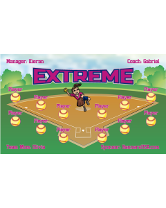 Extreme Softball 13oz Vinyl Team Banner E-Z Order
