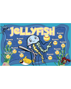 Jellyfish Softball 13oz Vinyl Team Banner E-Z Order