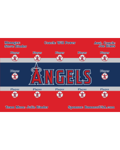 Angels Major League Vinyl Team Banner E-Z Order