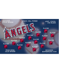 Angels Major League Vinyl Team Banner E-Z Order
