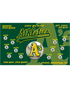 Athletics Major League Vinyl Team Banner E-Z Order