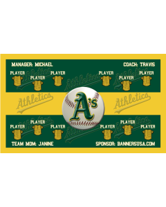 Athletics Major League 13oz Vinyl Team Banner E-Z Order