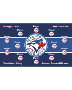 Blue Jays Major League 13oz Vinyl Team Banner E-Z Order