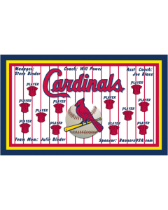 Cardinals Major League Vinyl Team Banner E-Z Order
