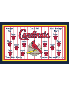 Cardinals Major League 13oz Vinyl Team Banner E-Z Order